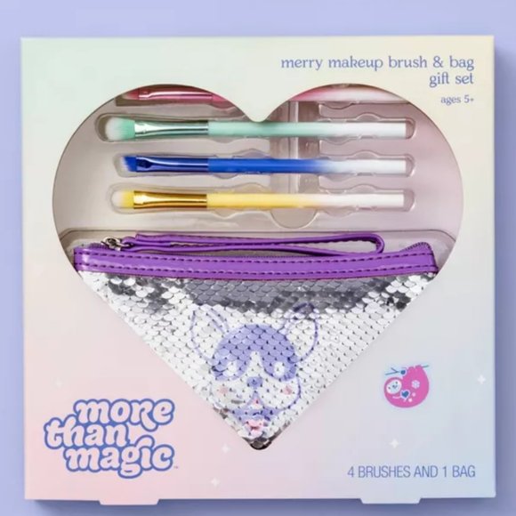 New More Than Magic Makeup Brush & Bag Set - Picture 1 of 5